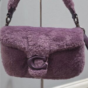 Coach Shearling Tabby 18 in Dusty Purple - Shoulder Bag